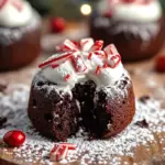 Festive Chocolate Lava Cakes with Peppermint Bliss