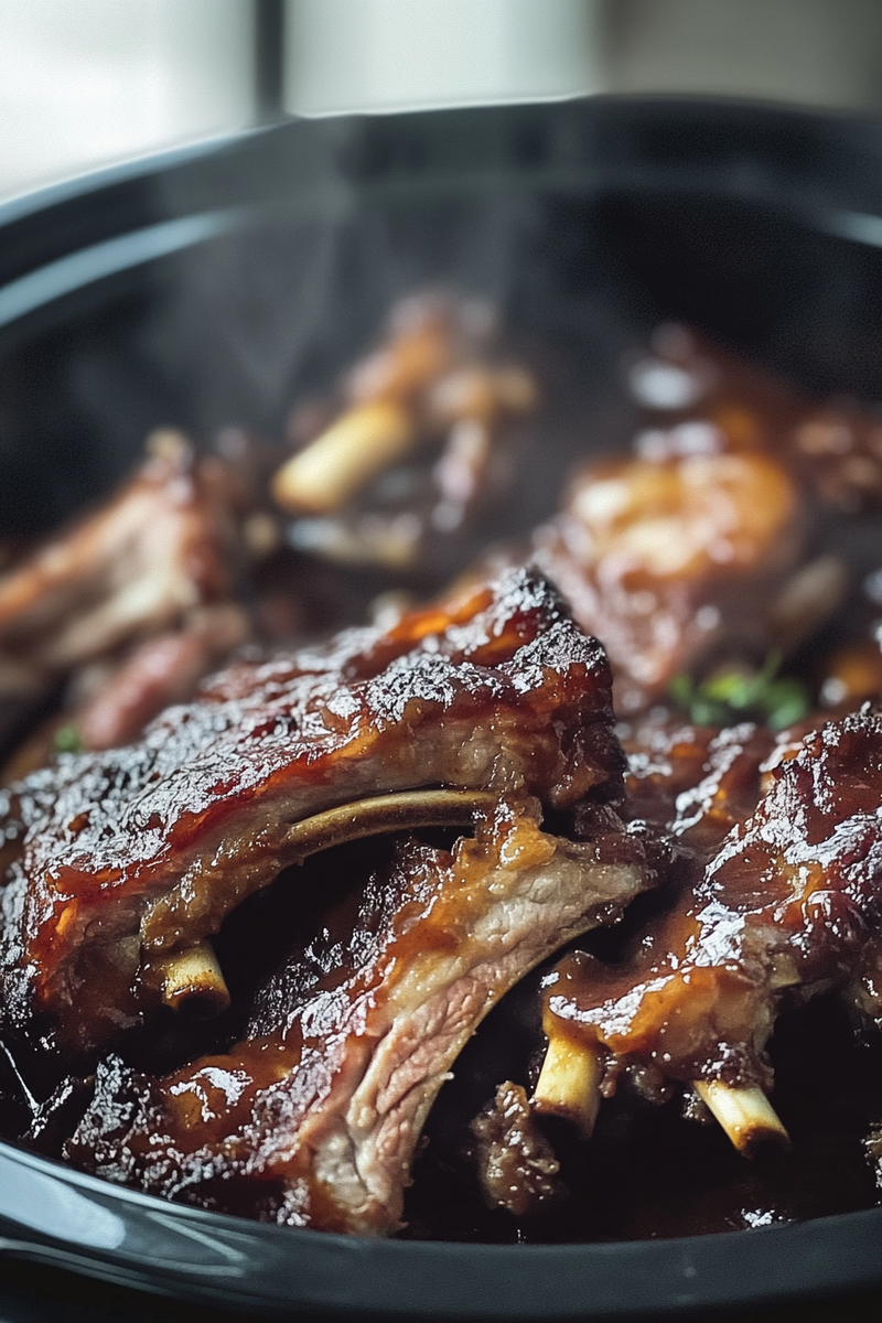 Easy Crockpot Barbecue Ribs Recipe