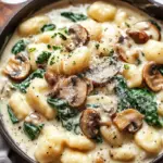 Creamy Spinach and Mushroom Gnocchi Recipe