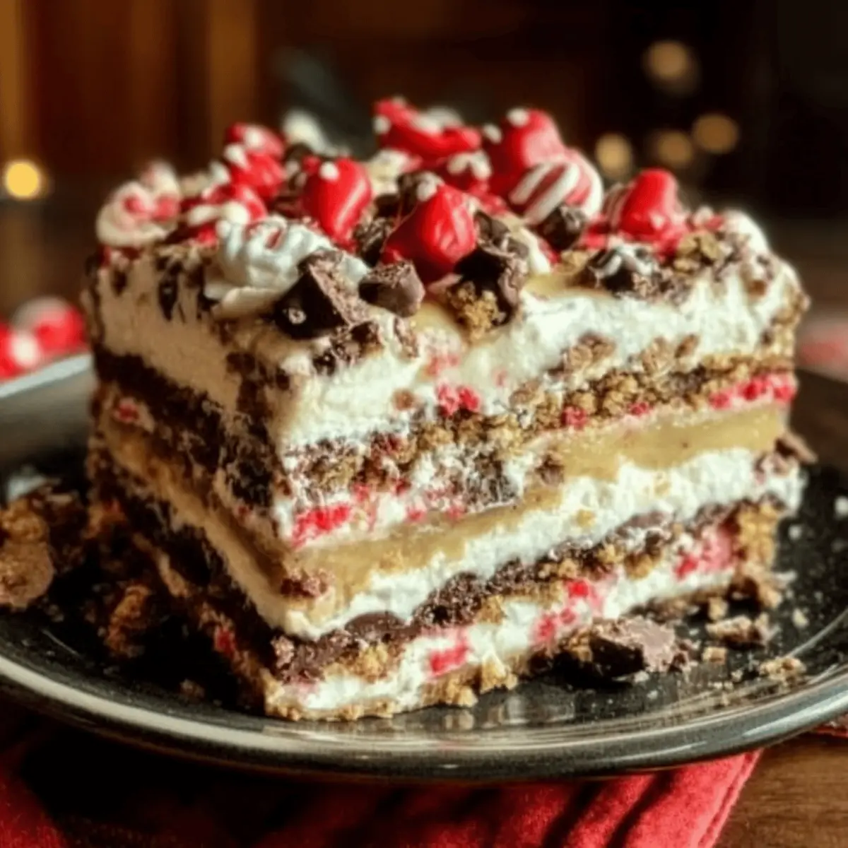 Decadent Homemade Christmas Cookie Lasagna