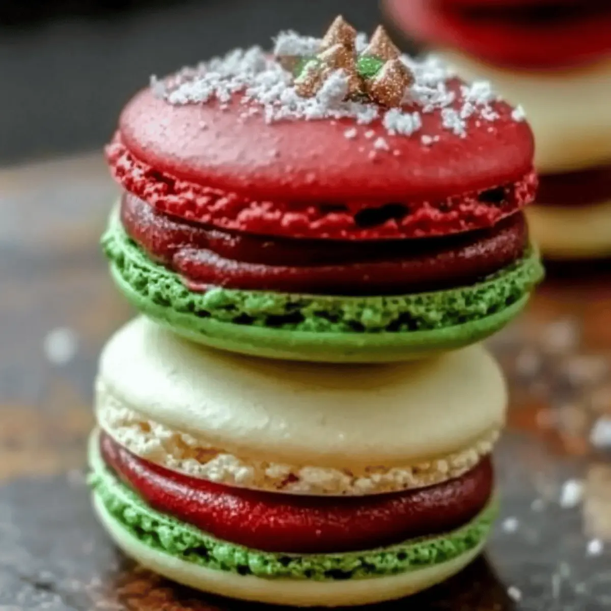 Christmas Macarons