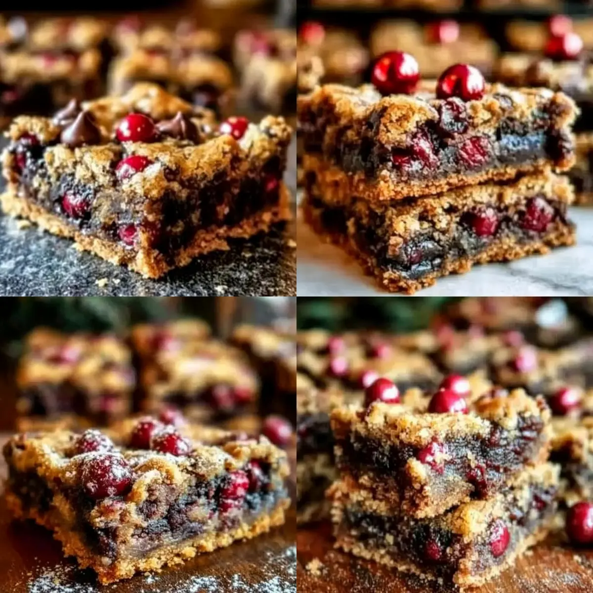 Gooey Christmas Cookie Bars