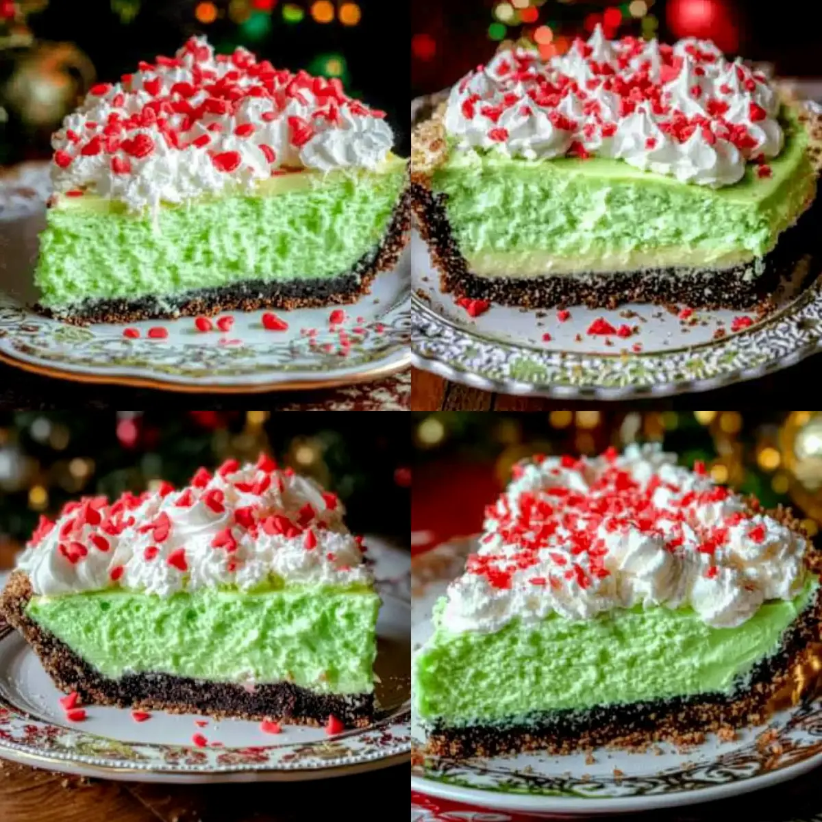 No Bake Grinch Pie